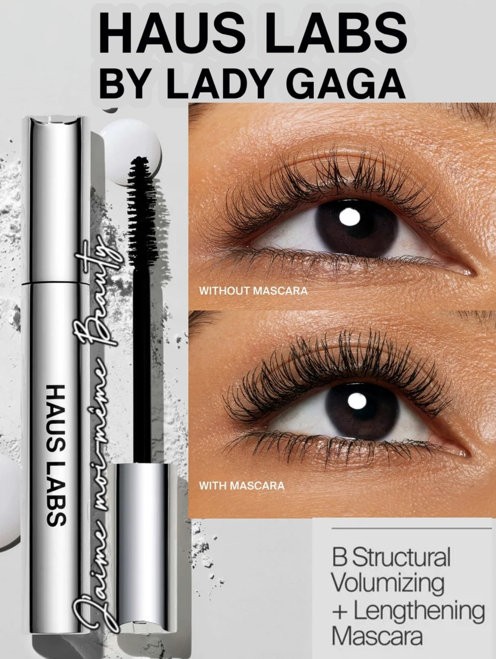 Haus Labs By Lady Gaga B Structural Black Volumizing & Lengthening Mascara